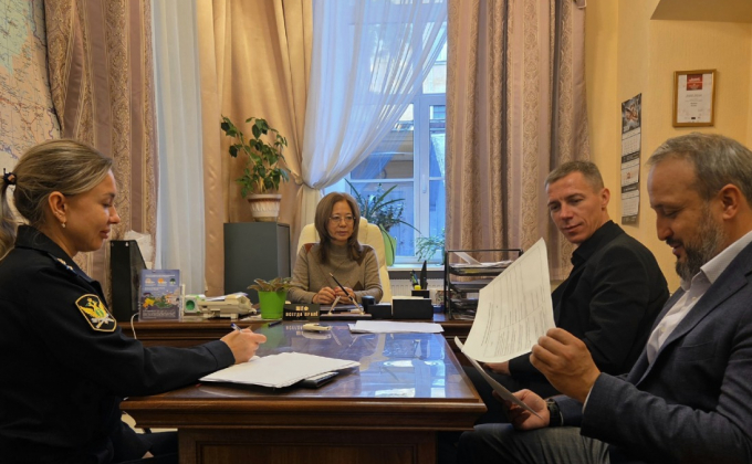 16 сентября состоялась рабочая встреча Уполномоченного по защите прав предпринимателей в Ленинградской области Елены Рулевой и врио руководителя регионального УФССП Олега Караченцева.