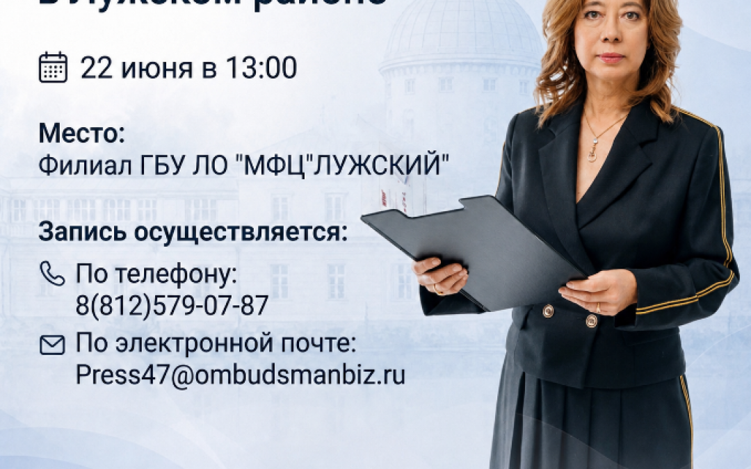 Личный прием предпринимателей в Лужском районе