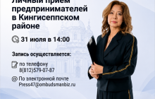 Личный прием предпринимателей в Кингисеппском районе