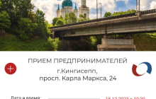 В пятницу 15 декабря в 13:00 Уполномоченный по защите прав предпринимателей в Ленинградской области Елена Рулева проведет выездной прием предпринимателей в Кингисеппе
